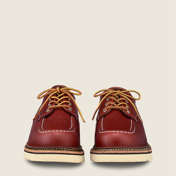 Red Wing Mens Oxford - Classic - Russet Portage Leather - Burgundy - QCB149307